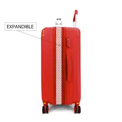 Juego de tres maletas rígidas expandibles