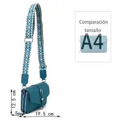 Bolso bandolera pequeño con tira imántada