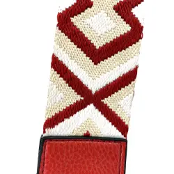 Bolso bandolera básica con tira jacquard