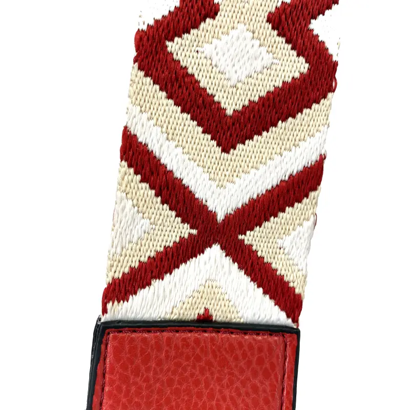 Bolso bandolera básica con tira jacquard