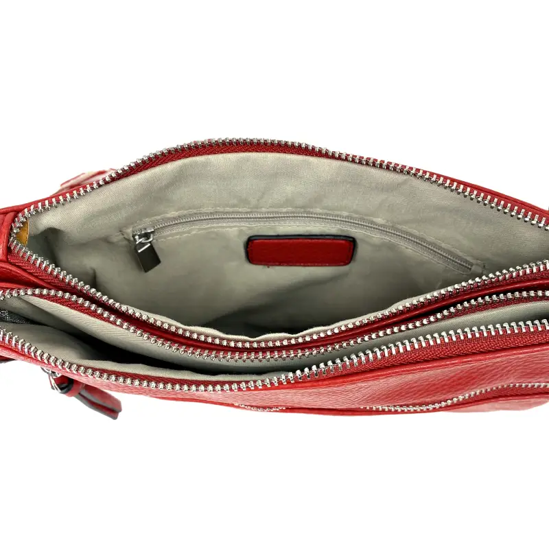 Bolso bandolera básica con tira jacquard