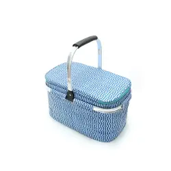 Cesta de picnic térmica plegable para 4 personas